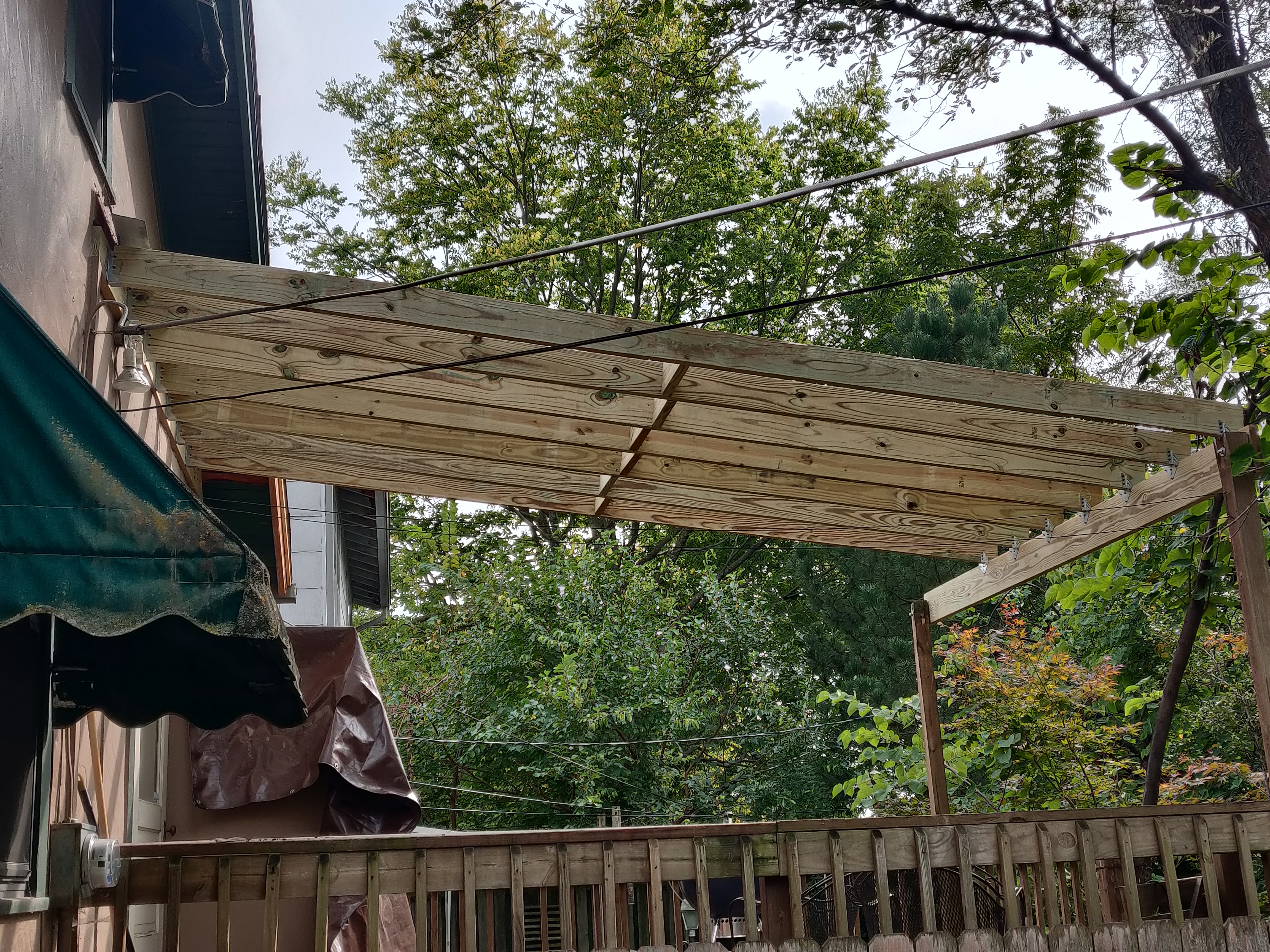 Rebuilt small pergola